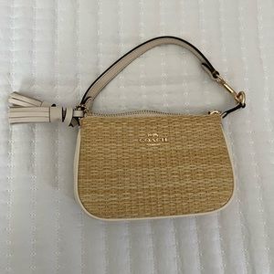 coach nolita 15in straw